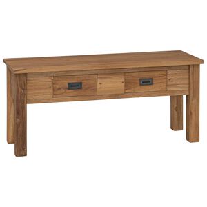 vidaXL Hallbenk massiv teak 90x30x40 cm