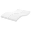 vidaXL Skummadrass hvit 120x200 cm 7-Zone hardhet 20 ILD