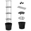 vidaXL Tomatpotte antrasitt &Oslash;29,5x115 cm polypropylen