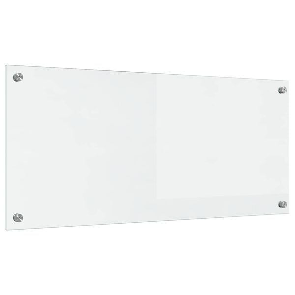 vidaXL Kjøkkenbakplate Gjennomsiktig 90 x 40 cm herdet glass