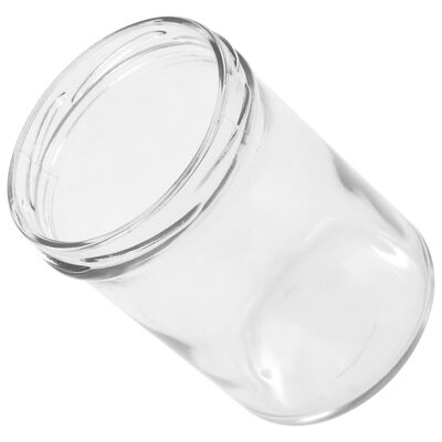 vidaXL Syltetøyglass med hvite og lilla lokk 96 stk 400 ml
