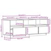vidaXL TV-benk 140x37x50 cm heltre furu