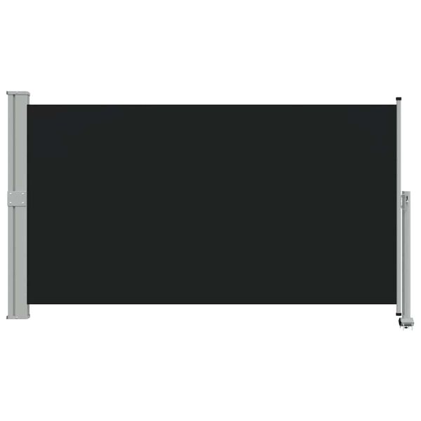 vidaXL Uttrekkbar sidemarkise 140 x 300 cm svart