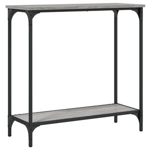 vidaXL Konsollbord gr&aring; sonoma 75x30,5x75 cm konstruert tre
