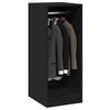 vidaXL Garderobe svart 48x41x102 cm konstruert tre