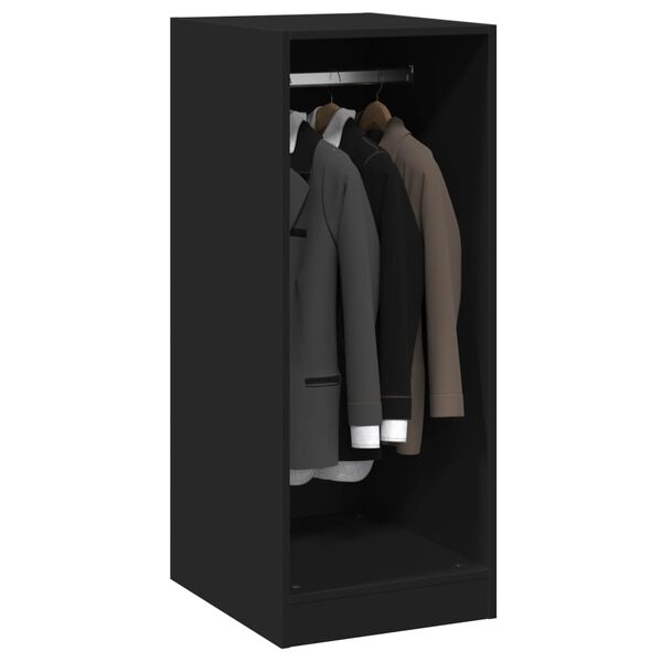 vidaXL Garderobe svart 48x41x102 cm konstruert tre