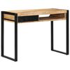 vidaXL Skrivebord 100x50x75 cm grovt heltre mangotre