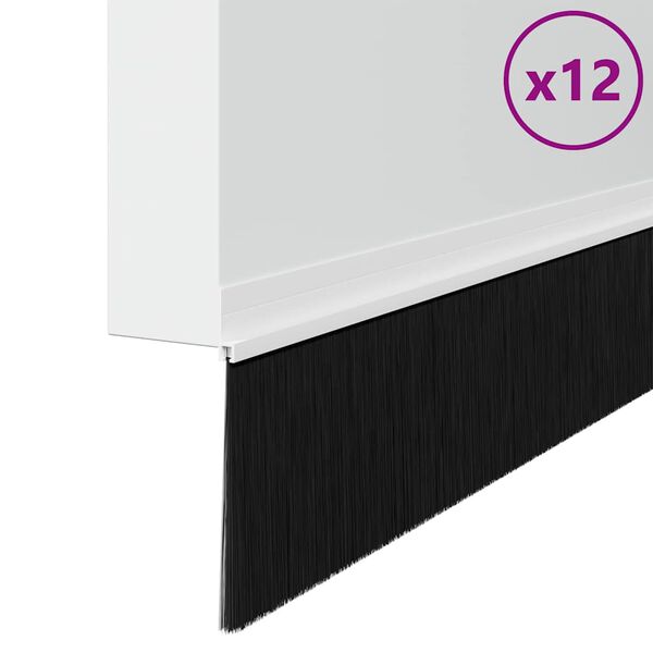 vidaXL Selvh&auml;ftende d&oslash;rb&oslash;rstetninger 12 pcs Hvit 100 cm