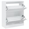 vidaXL Skoskap hvit 80x34x96,5 cm konstruert tre