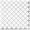 vidaXL Lanterne Flis 20 stk. Hvit 27 x 27 cm Polyuretan og PET
