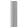 vidaXL Insektd&oslash;rskjerm med nettl&aelig;rred Svart 80 x 220 cm Polyester
