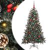 vidaXL Kunstig juletre gr&oslash;nn 150 cm PVC og plast og st&aring;l