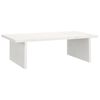vidaXL Monitorstativ hvit 50x27x15 cm heltre furu