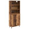 vidaXL H&oslash;yskap 2 stk. Gamle tre 69,5 x 32,5 x 180 cm Konstruert tre
