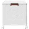 vidaXL Oppbevaringsboks stablebar med hjul 75 L 64x40x41 cm