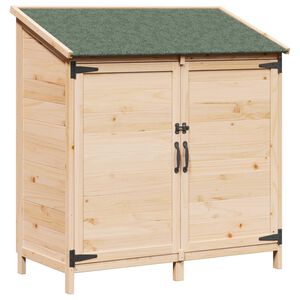 vidaXL Hagehus Naturlig 106,5 x 56 x 113,5 cm Konstruert tre