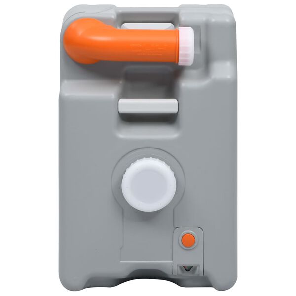 vidaXL Vanntank med hjul for camping 25 L gr&aring;