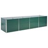 vidaXL H&oslash;ybed galvanisert st&aring;l 320x80x77 cm gr&oslash;nn