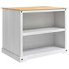 vidaXL Kj&oslash;kken&oslash;yset 2 stk. Hvit og Honningvoks 112 x 77 x 91,5 cm