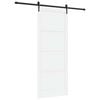 vidaXL Skyved&oslash;r ORKDAL 93 x 232 cm Konstruert tre Hvit og svart