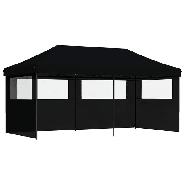 vidaXL Partytelt Svart 292 x 580 x 315 cm Oxford Stoff