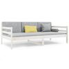 vidaXL Dagseng uten madrass hvit 80x200 cm heltre furu