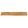 vidaXL Bordplate med naturlig kant 110x30x2,5 cm heltre mango