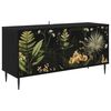 vidaXL TV-skap RHENEN 102 x 33 x 51 cm Svart eik Konstruert tre