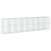 vidaXL Gabionkurv med deksel 800x100x200 cm galvanisert jern