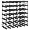 vidaXL Vinstativ for 42 flasker svart heltre furu