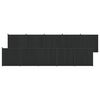 vidaXL Gjerdeplate 10 stk. 1755 x 186,5 cm WPC og Aluminium Svart