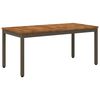 vidaXL Kaffebord Naturlig og Kaffe 50 x 100,5 x 45 cm Solid akasietre