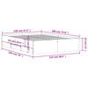 vidaXL Sengeramme med skuffer sonoma eik 120x190 cm konstruert tre