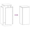 vidaXL Planteholder 2 pcs Hvit 24 x 24 x 55 cm Stål