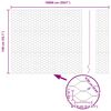 vidaXL Gjerdep&aring;le gr&oslash;nn 100 x 1,4 m (50 mm mesh) St&aring;l og PVC