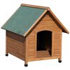 Kerbl Hundehus 100x88x99 cm brun og gr&oslash;nn 82395