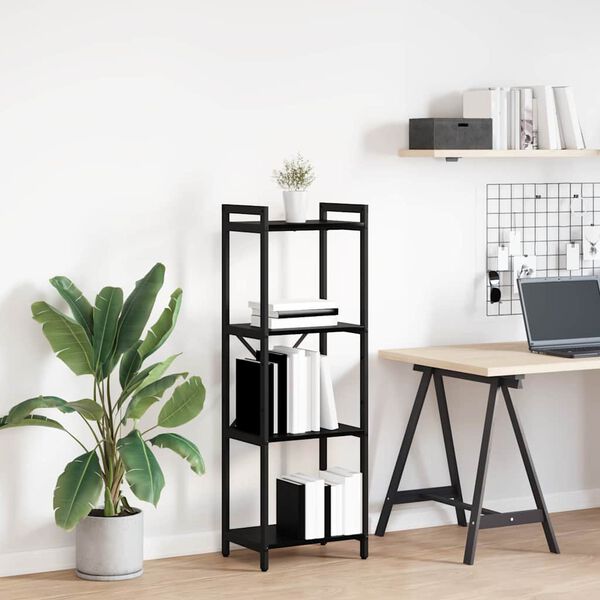 vidaXL Bokhylle Svart Eik 40 x 30 x 85 cm Konstruert tre