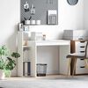 vidaXL Skrivebord med hylle Hvit 100 x 40 x 90 cm Konstruert tre