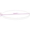 vidaXL Bordplate Ø70x2,5 cm bambus