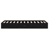 vidaXL Sengeramme svart heltre 75x190 cm Small Single