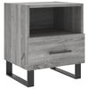 vidaXL Nattbord gr&aring; sonoma 40x35x47,5 cm konstruert tre