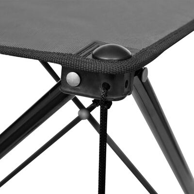 Sammenleggbar grå campingbord