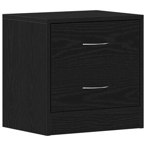 vidaXL Nattbord svart eik 40x30x40 cm konstruert tre