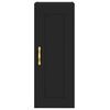 vidaXL Highboard svart 34,5x34x180 cm konstruert tre