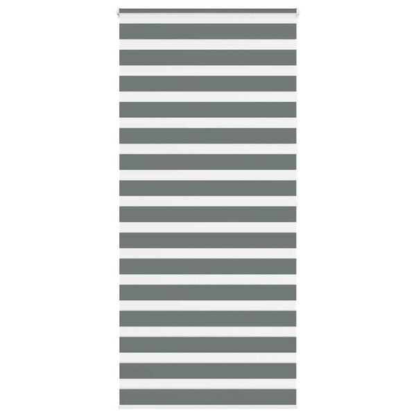 vidaXL Sebragardin m&oslash;rkegr&aring; 105x200 cm stoff bredde 100,9 cm polyester