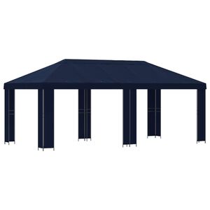 vidaXL Hage Gazebo 6 x 3 m Bl&aring; Polyester og st&aring;l 190 gsm