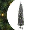 vidaXL Kunstig juletre med 300 LED gr&oslash;nn 180 cm PVC og st&aring;l og plast