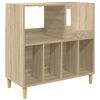 vidaXL Platespiller Stativ Sonoma eik 82 x 39,5 x 82,5 cm