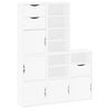 vidaXL Sideskap 5 stk ODDA hvit 40x24x79 cm heltre furu