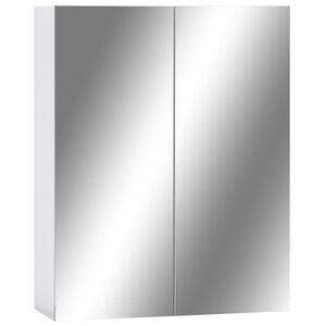 vidaXL Speilskap til baderom hvit 60x15x75 cm MDF